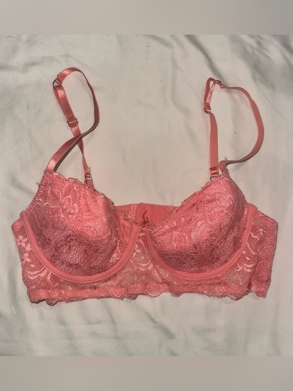 Rachel Coral Lace Longline Underwire Bra